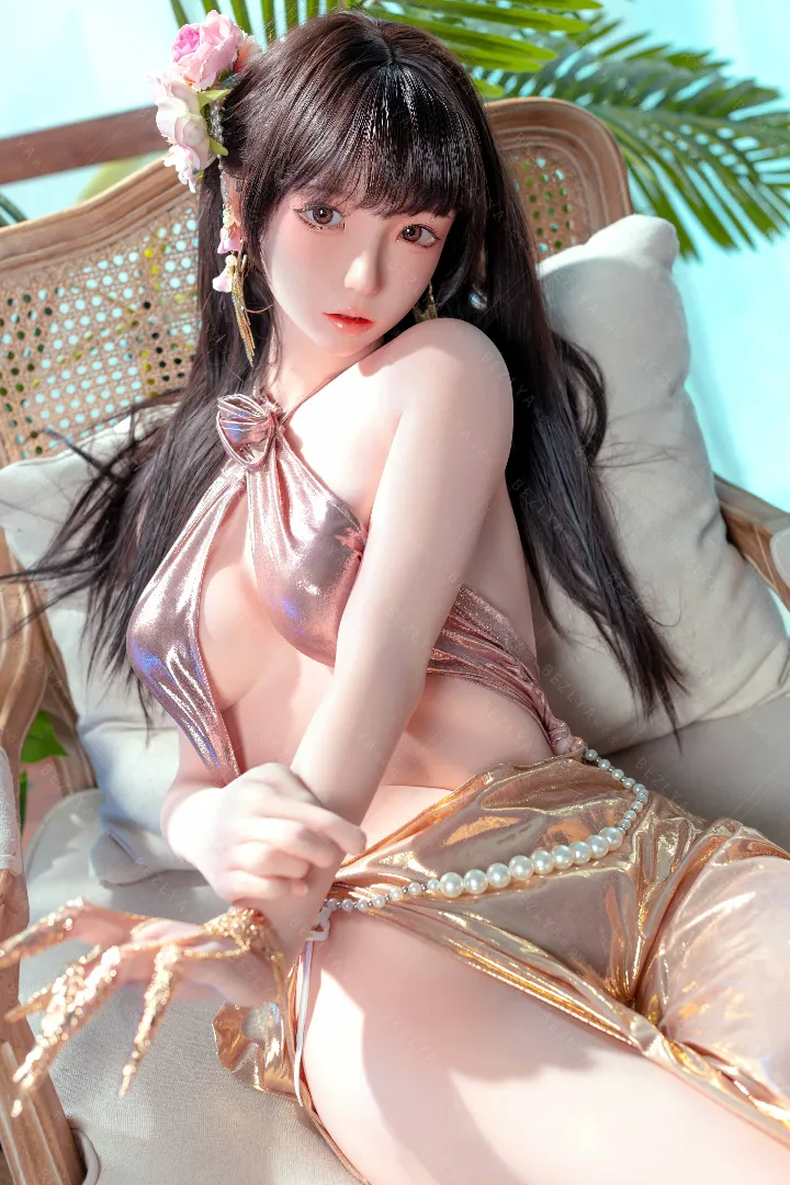 159cm (5ft3) C-Cup Léger Silicone Poupée sexuelle, Tête à mâchoire mobile MoMo
